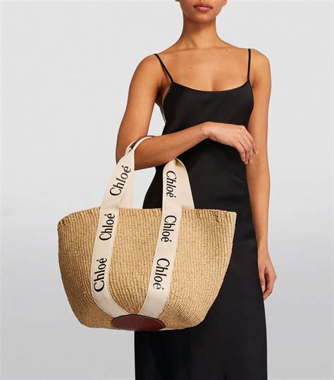 chloe woody large basket bag|chloxc3xa9 woody large canvas tote.